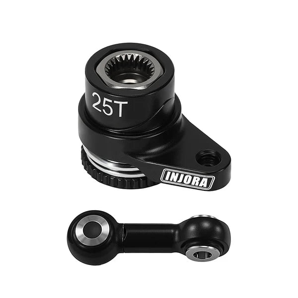 INJORA 25T aluminum servo saver and steering linkage