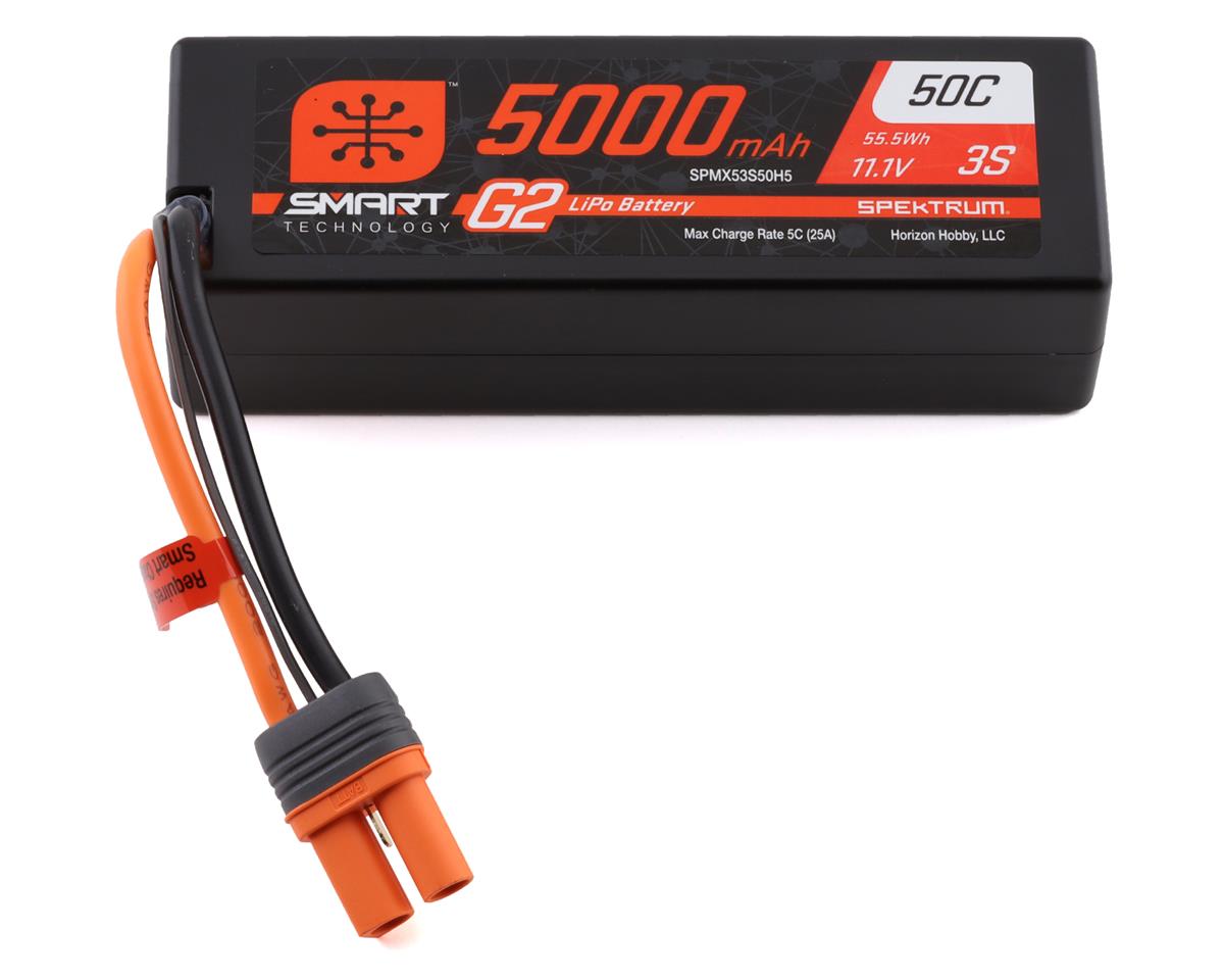 Spektrum Smart G2 3S 5000mAh 50C hardcase LiPo battery with IC5 connector