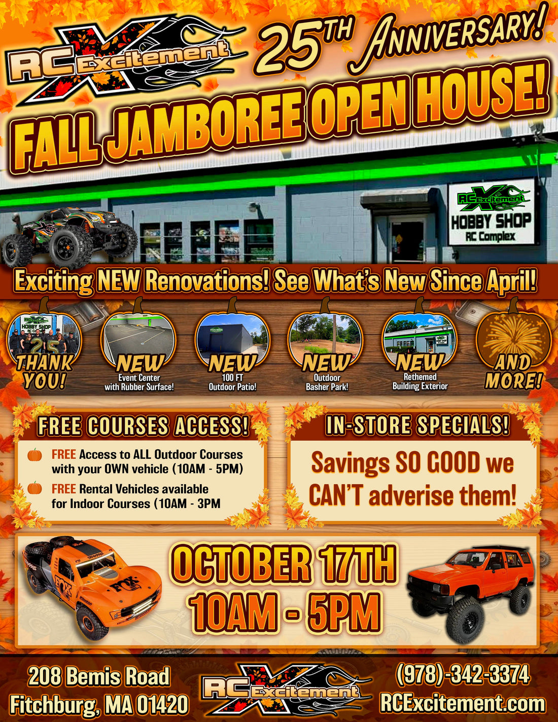 RC Excitement 25th Anniversary Fall Jamboree & Open House