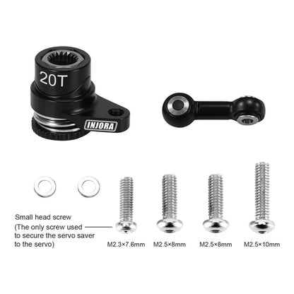 INJORA Aluminum Servo Saver Set for Arrma (20T)