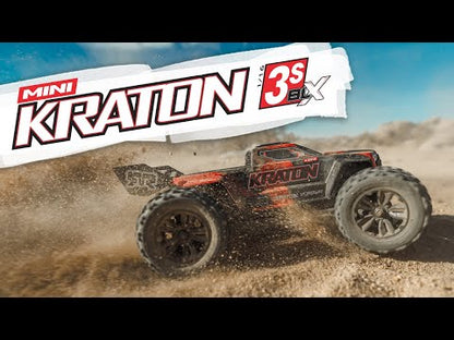 ARRMA 1/16 Mini Kraton 3S BLX 4WD Brushless Speed Monster Truck RTR - Black/Red