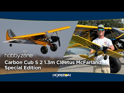 HobbyZone Carbon Cub S 2 1.3m "Cleetus McFarland" RTF Basic Electric Airplane w/SAFE Technology