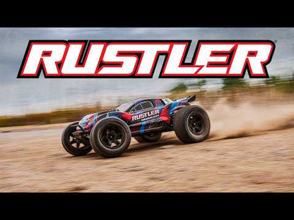 Traxxas Rustler VX3 1/10 RTR 2WD Brushless Stadium Truck (Red)