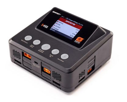 Spektrum S450 G2 Quad Smart charger front view with color display